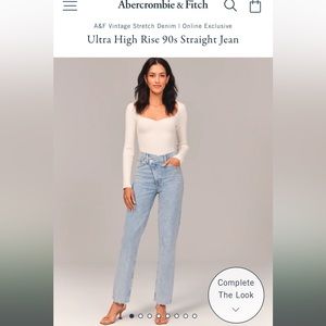💙**NWT** Abercrombie 90’s Straight Ultra High Rise Jeans